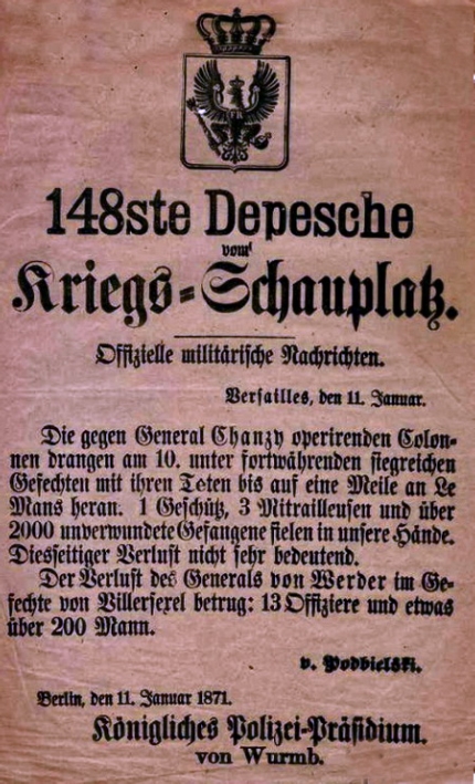 Dépèches allemandes
