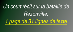 Un court récit sur la bataille de Rezonville. 1 page de 31 lignes de texte